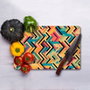 Hermia Tabla de Cortar de Vidrio Templado Multicolor 20 x 30 cm